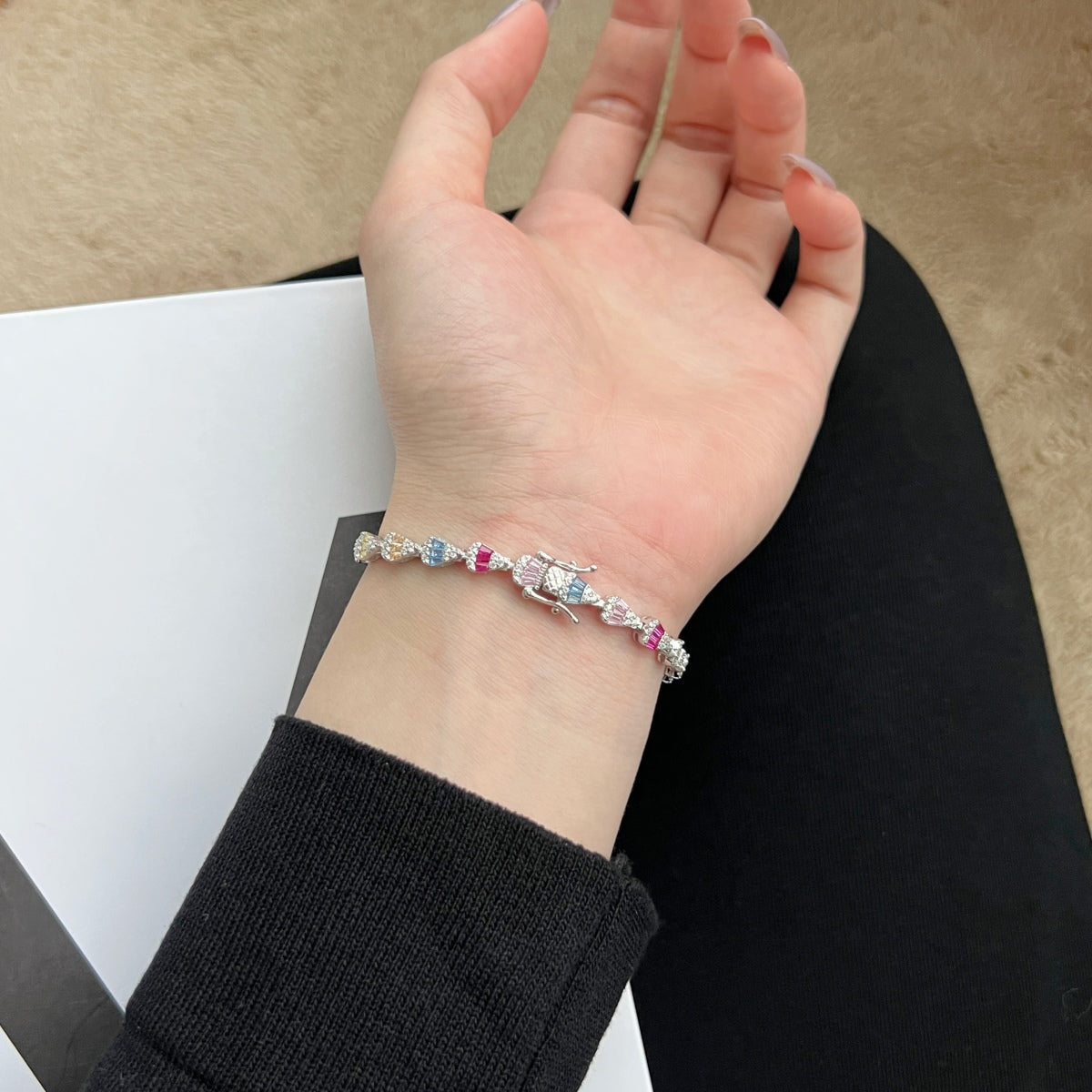 [Clover Jewels]Radiant Water Drop Shape Daily Bracelet