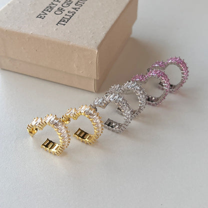 [Clover Jewels]Radiant Heart Cutout Earrings