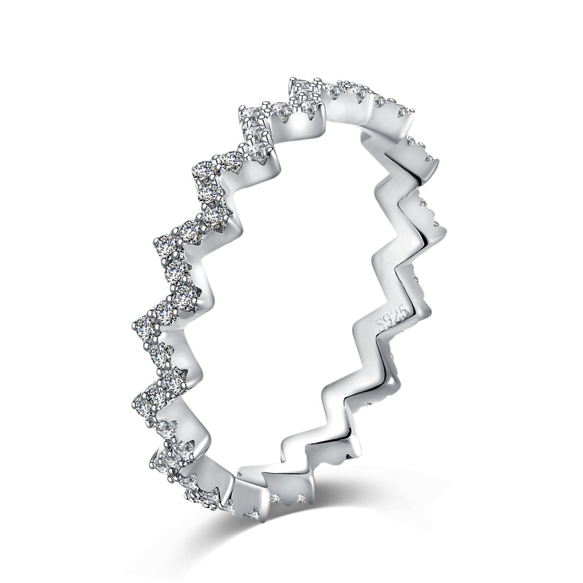 [Clover Jewels]Delicate Enchanting Wave Shape Daily Ring