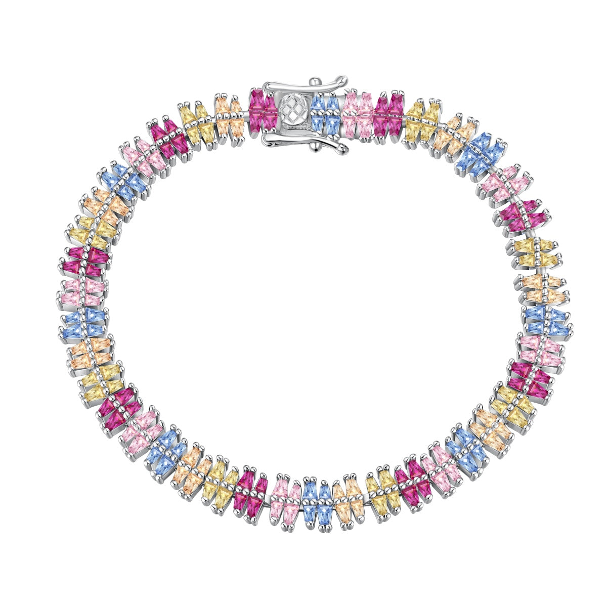 [Clover Jewels]Sparkling Exquisite Multi Cut Party Bracelet