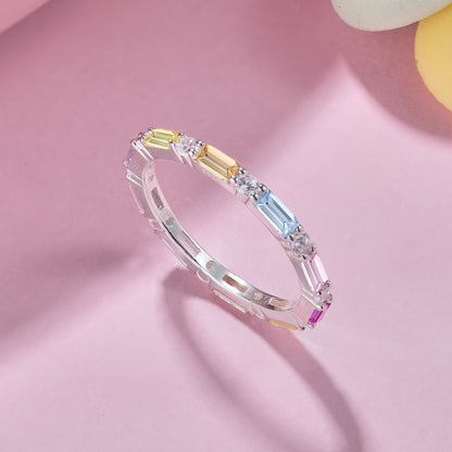 [Clover Jewels]Lively In Shades Elegant Radiant Cut Daily Ring