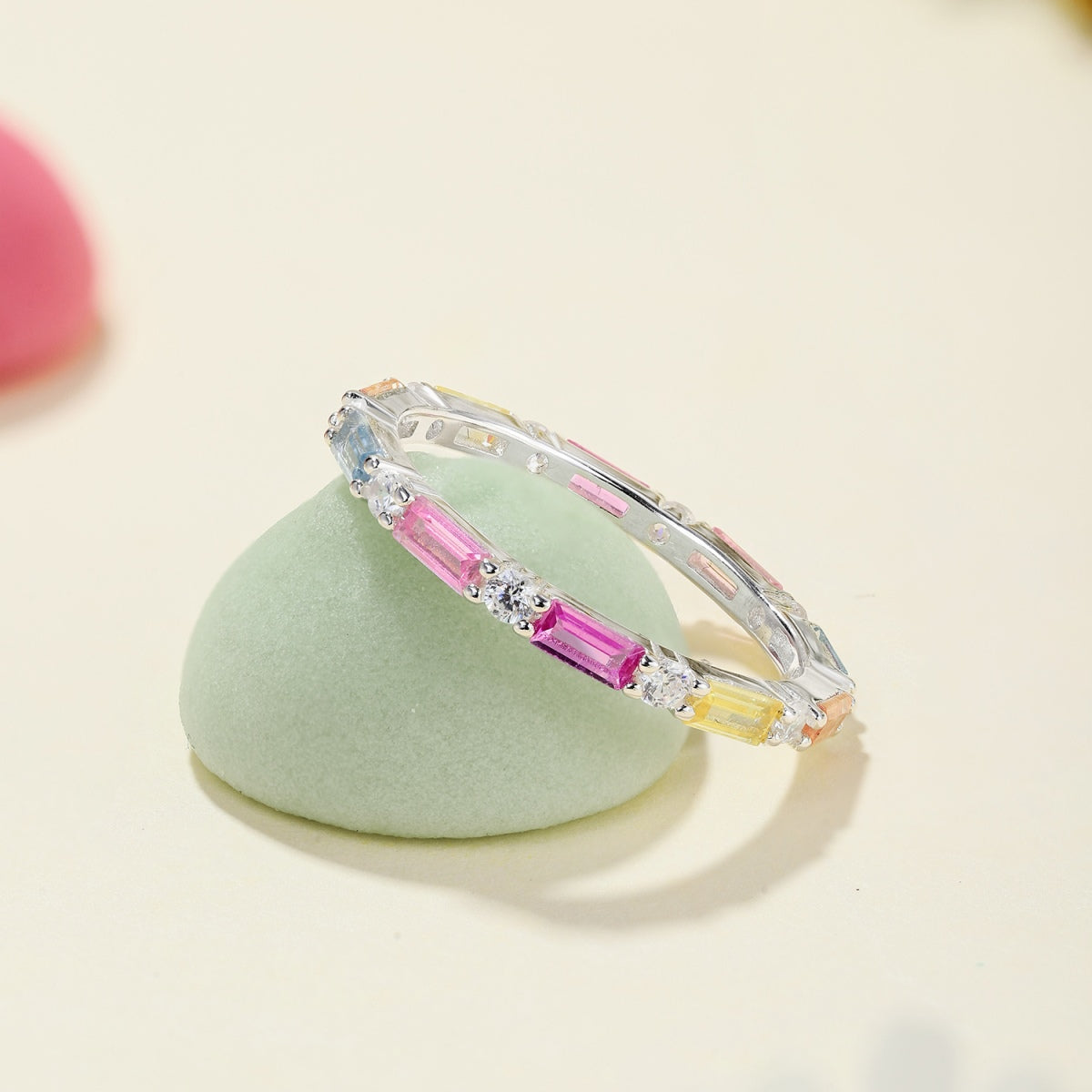 [Clover Jewels]Lively In Shades Elegant Radiant Cut Daily Ring