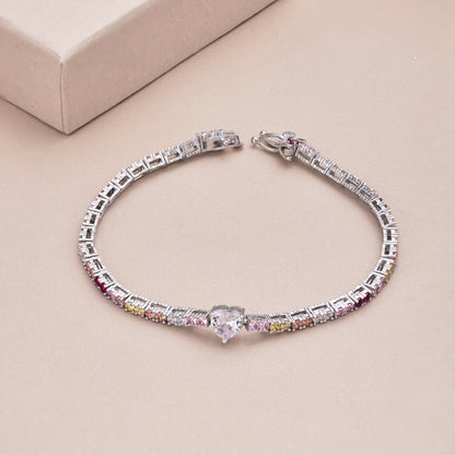 [Clover Jewels]Delicate Romantic Heart Shape Lover Bracelet