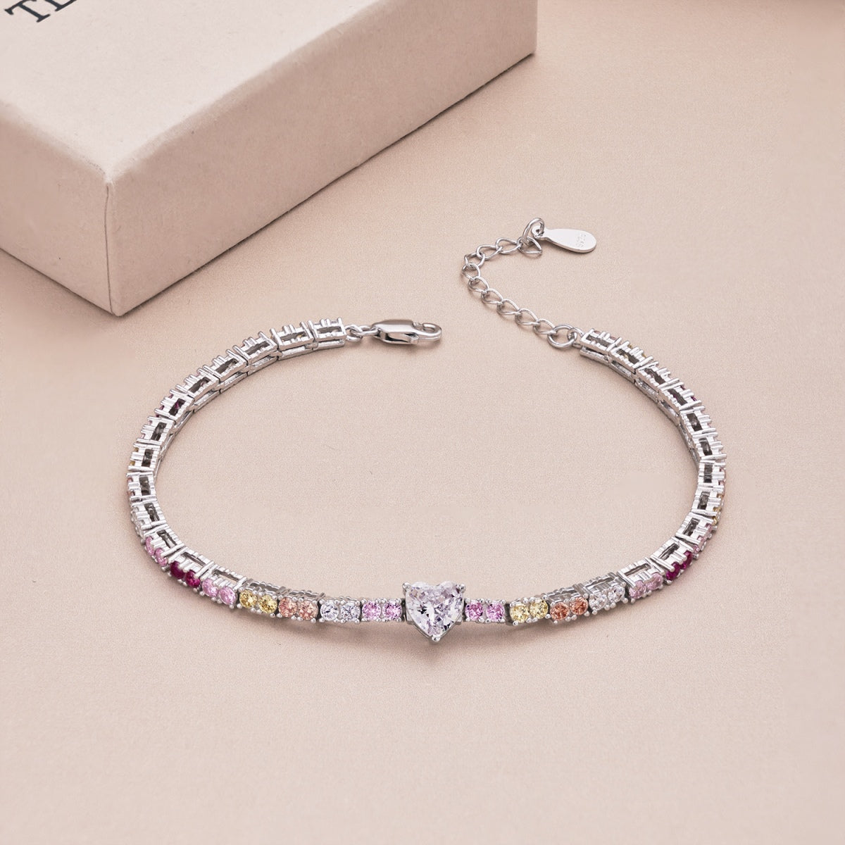 [Clover Jewels]Delicate Romantic Heart Shape Lover Bracelet