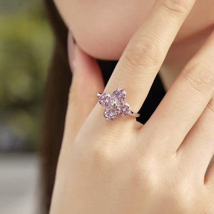 [Clover Jewels]Four-Leaf Clover Eight-Pointed Star Ring