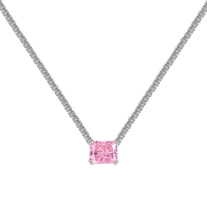 [Clover Jewels]4.0 Carat Elegant Radiant Cut Necklace