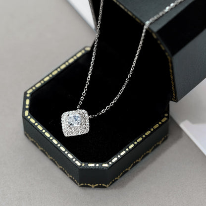 [Clover Jewels]Sparkling Asscher Cut Necklace