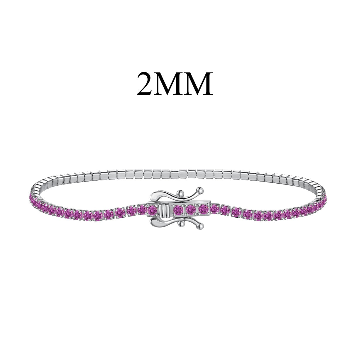 [Clover Jewels]Radiant Colorful Round Cut Party Bracelet