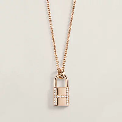 [Clover Jewels]HM ADVANCED NICHE LOCK HEAD NECKLACE DIAMONDS