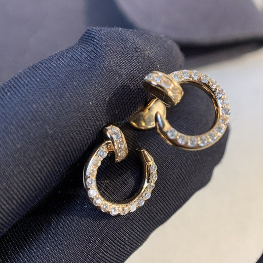 [Clover Jewels]JUSTE EARRINGS GOLD DIAMONDS