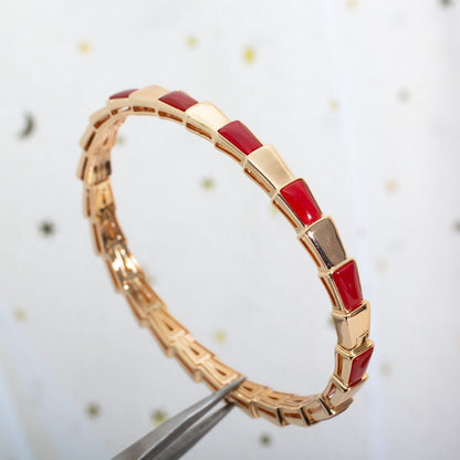 [Clover Jewels]SERPENTI BRACELET PINK GOLD RUBELLITE