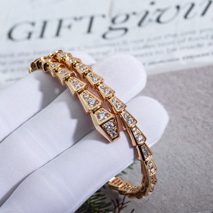 [Clover Jewels]SERPENTI BRACELET 6.8MM PINK GOLD DIAMOND