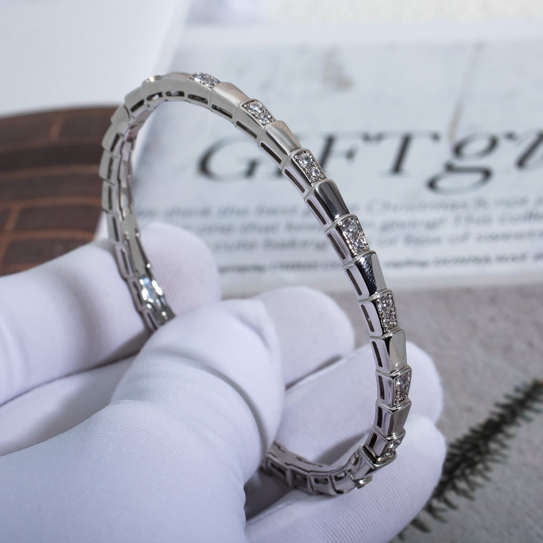 [Clover Jewels]SERPENTI BRACELET SILVER DIAMOND