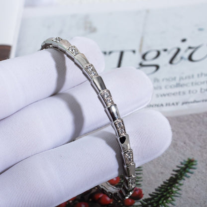 [Clover Jewels]SERPENTI BRACELET SILVER DIAMOND