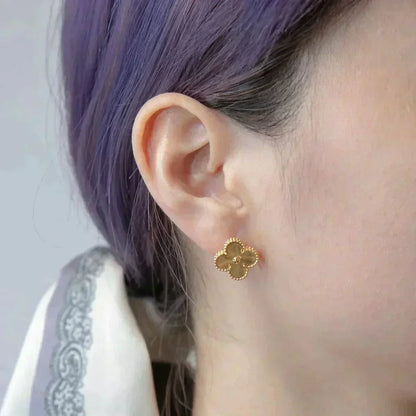 [Clover Jewels]CLOVER MEDIUM 1 MOTIFS LASER EARRINGS