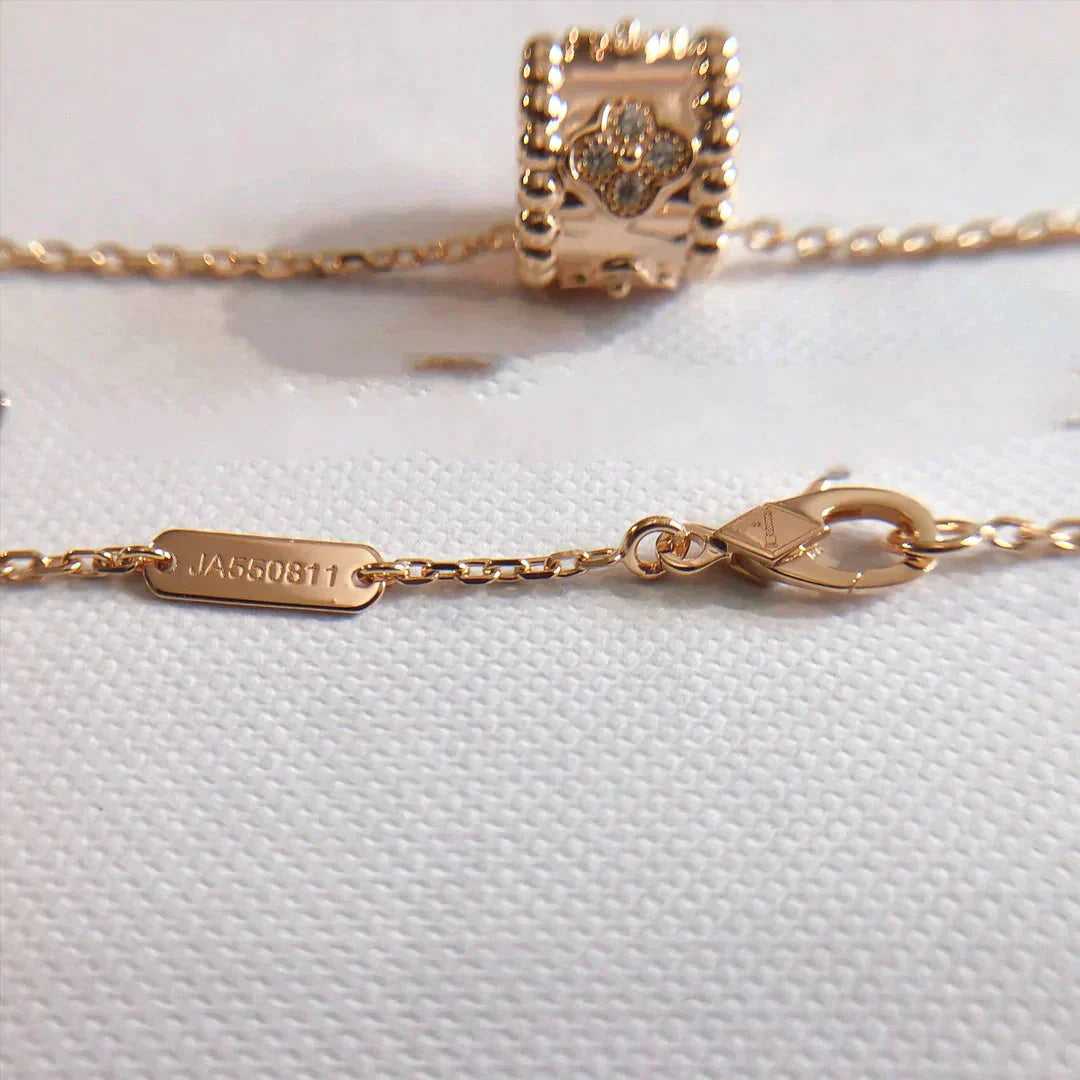 [Clover Jewels]PERLEE PEDANT NECKLACE GOLD / ROSE GOLD