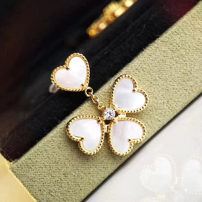 [Clover Jewels]CLOVER SWEET WHITE MOP EARRINGS