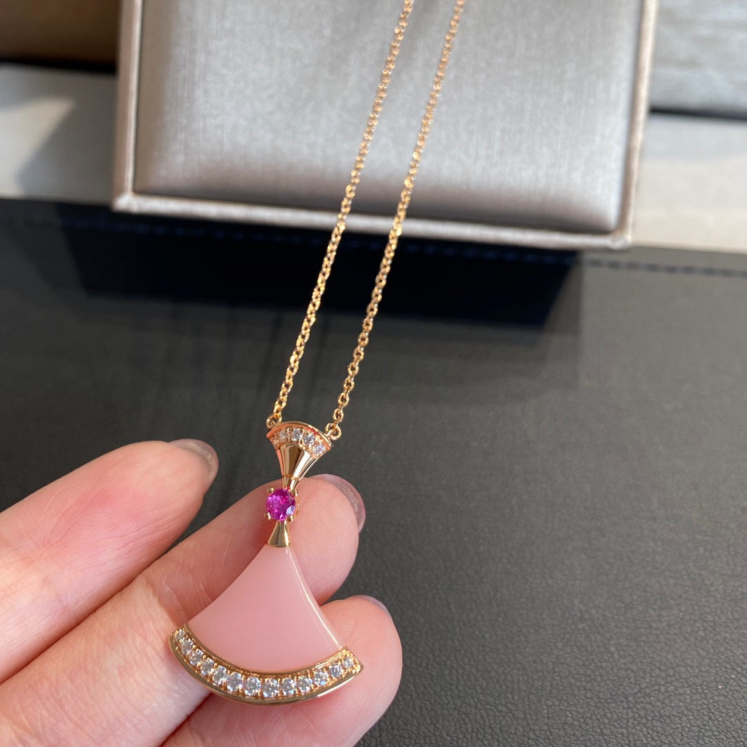 [Clover Jewels]DREAM NECKLACE PINK OPAL