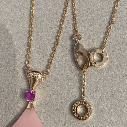 [Clover Jewels]DREAM NECKLACE PINK OPAL