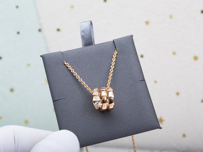 [Clover Jewels]SERPENTI PINK GOLD NECKLACE DIAMOND