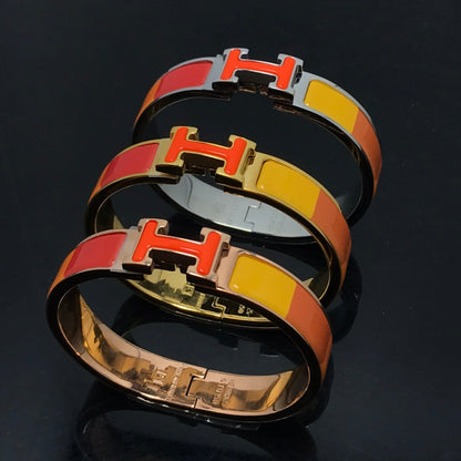 [Clover Jewels]H BRACELET ORANGE RAINBOW CERAMIC