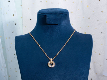 [Clover Jewels]GARI NECKLACE PINK GOLD DIAMOND