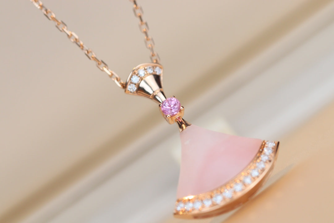 [Clover Jewels]DREAM NECKLACE PINK MOP DIAMOND