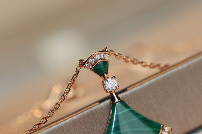 [Clover Jewels]DREAM NECKLACE MALACHITE DIAMOND