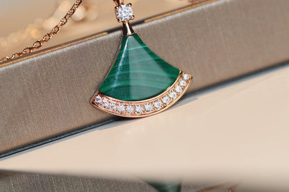 [Clover Jewels]DREAM NECKLACE MALACHITE DIAMOND