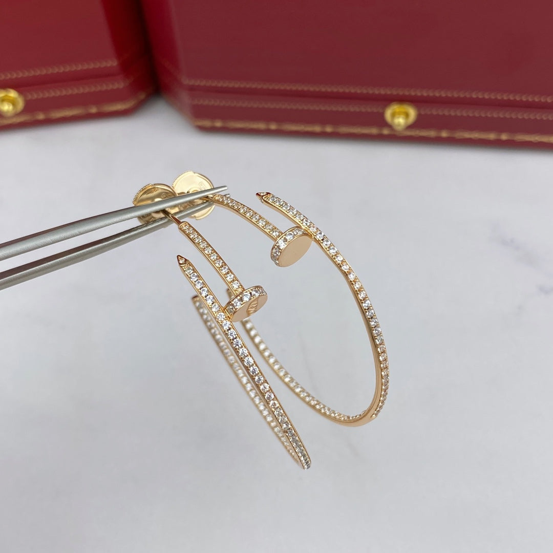 [Clover Jewels]JUSTE EARRINGS FULL DIAMONDS 1.8MM