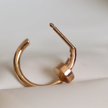 [Clover Jewels]JUSTE EARRINGS PINK GOLD