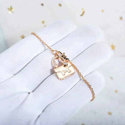 [Clover Jewels]AMULETTE PEDANT ROSE GOLD NECKLACE