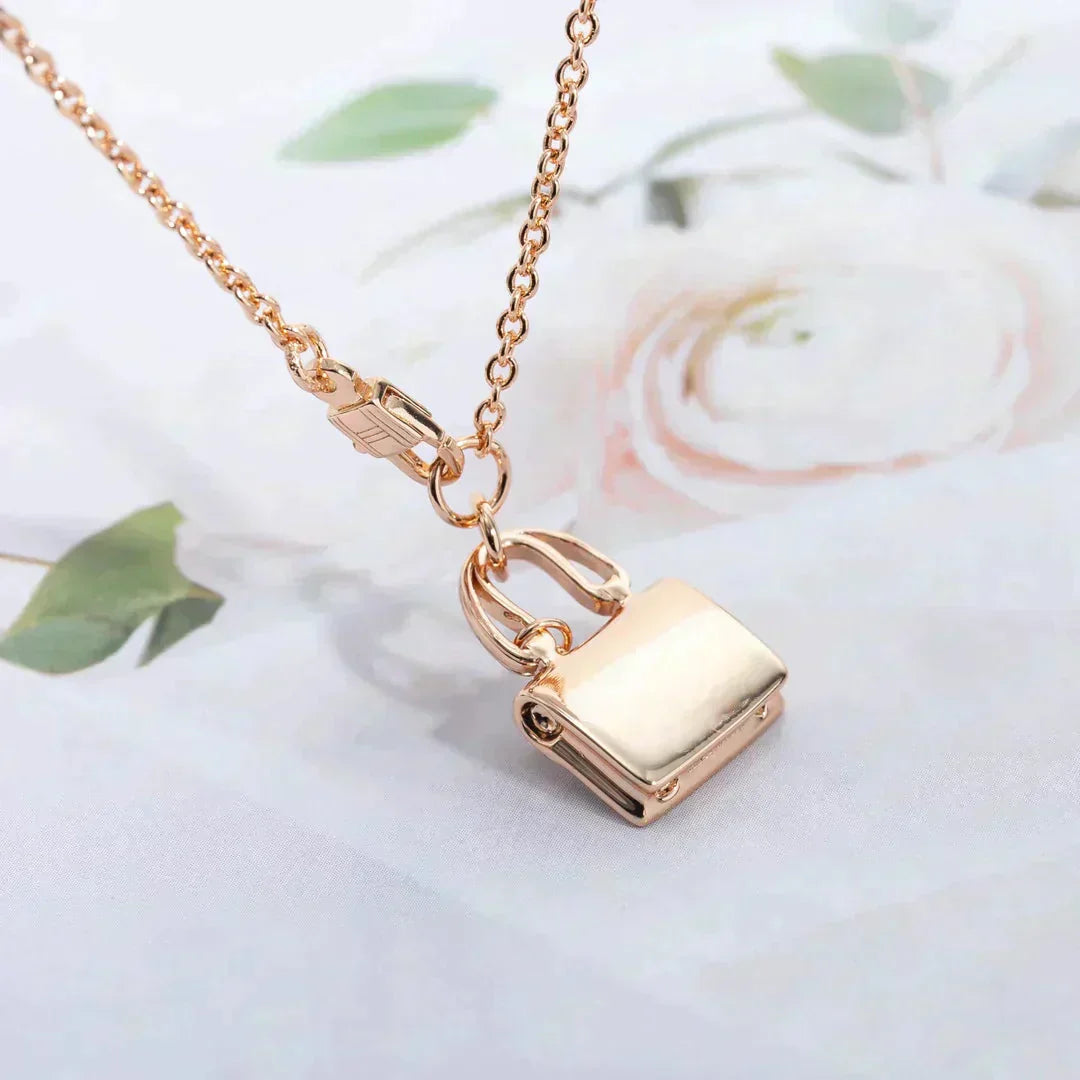 [Clover Jewels]AMULETTE PEDANT ROSE GOLD NECKLACE