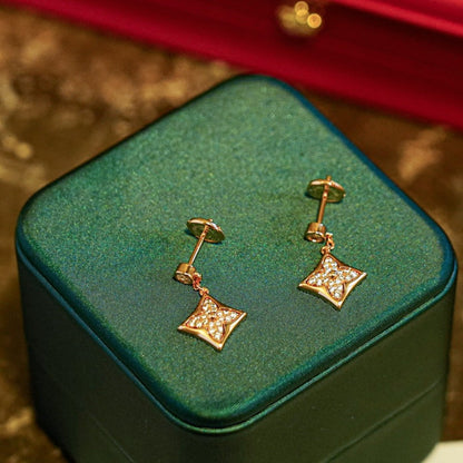 [Clover Jewels]STAR DIAMONDS EARRINGS GOLD