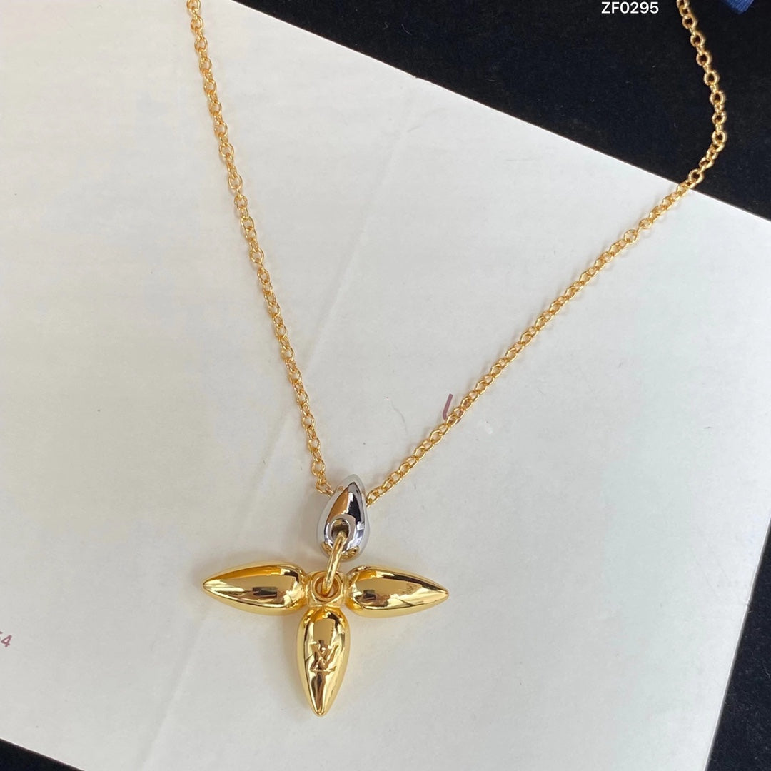 [Clover Jewels]LOUISETTE PEDANT GOLD NECKLACE