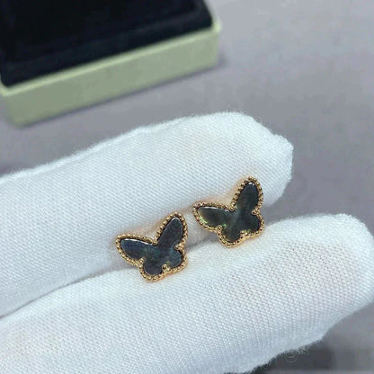 [Clover Jewels]BUTTERFLY DARK MOP  EARRINGS