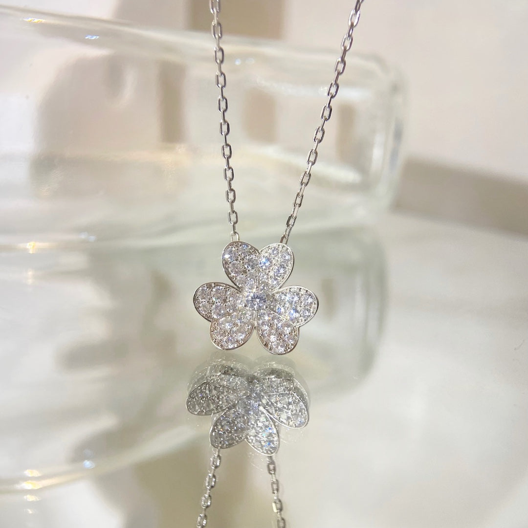 [Clover Jewels]FLOWER DIAMOND NECKLACE