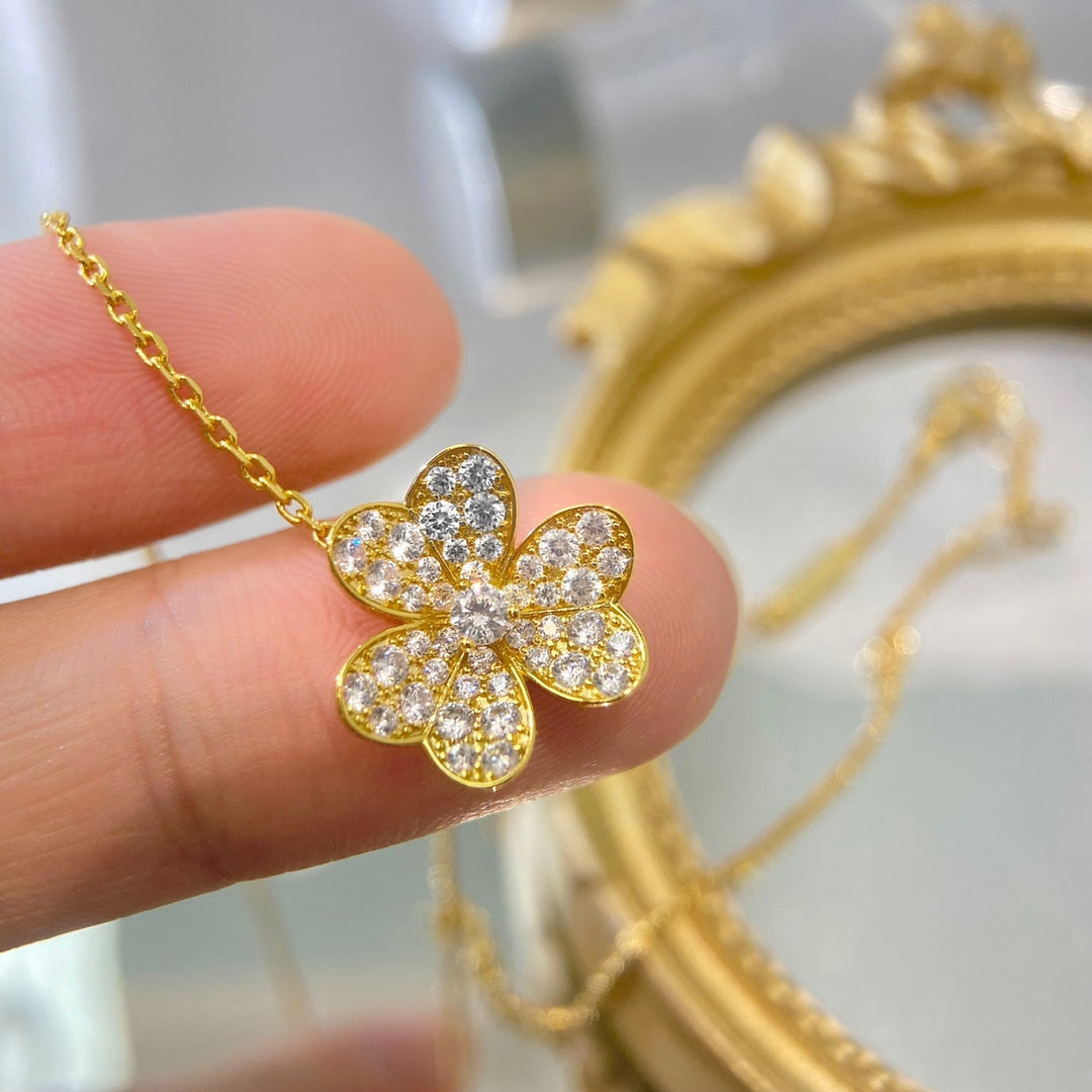 [Clover Jewels]FLOWER DIAMOND NECKLACE