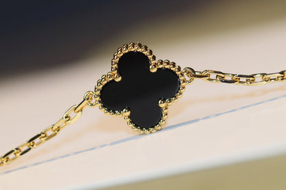 [Clover Jewels]CLOVER 20 MOTIFS ONYX ROSE GOLD