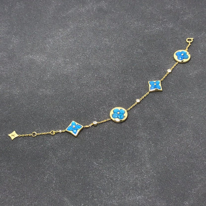 [Clover Jewels]STAR AND SUN TURQUOISE 4 MOTIFS 3 DIAMONDS