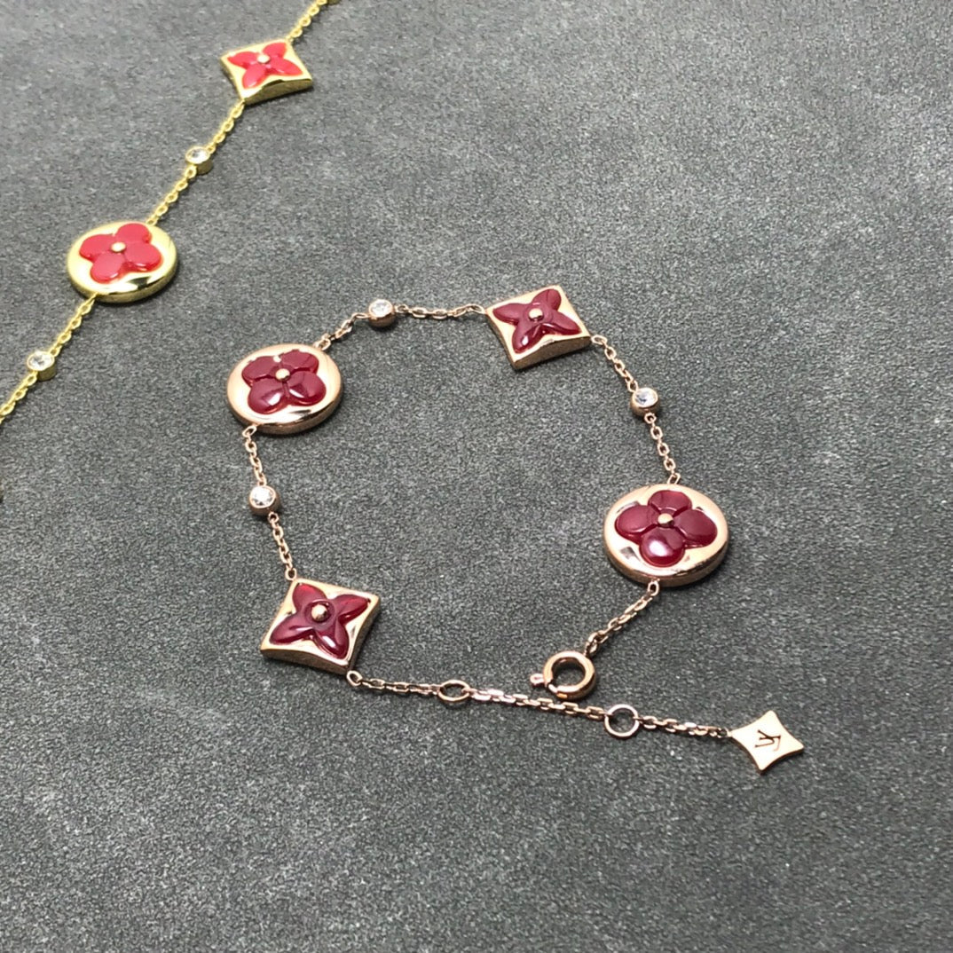 [Clover Jewels]STAR AND SUN CARNELIAN 4 MOTIFS 3 DIAMONDS