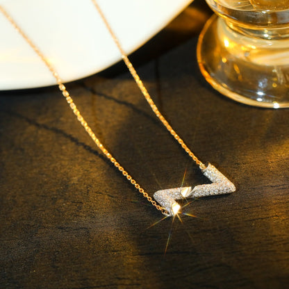 [Clover Jewels]VOLT SILVER DIAMOND PEDANT NECKLACE