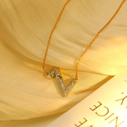 [Clover Jewels]VOLT SILVER DIAMOND PEDANT NECKLACE