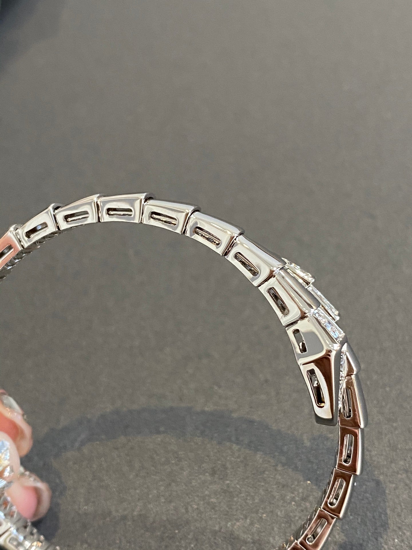 [Clover Jewels]SERPENTI BRACELET DIAMONDS SILVER