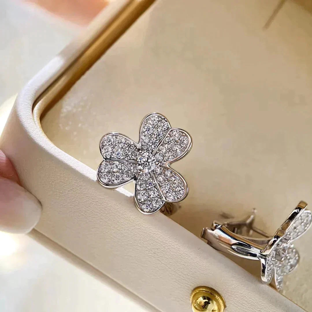 [Clover Jewels]CLOVER COMOS DIAMOND EARRINGS SILVER