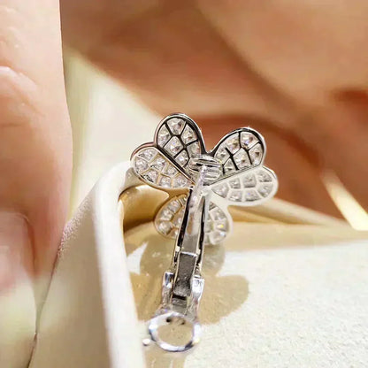 [Clover Jewels]CLOVER COMOS DIAMOND EARRINGS SILVER