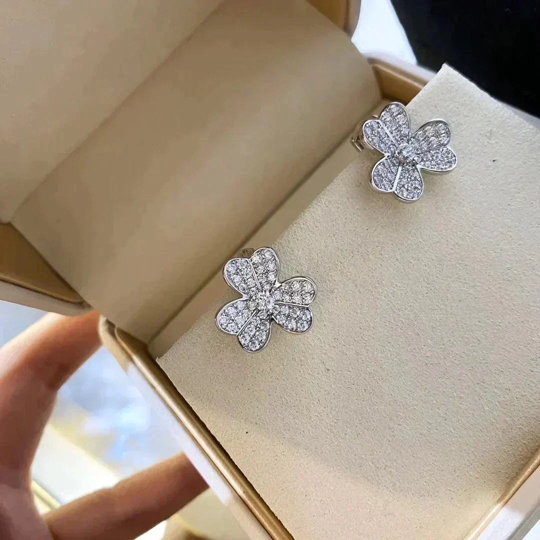 [Clover Jewels]CLOVER COMOS DIAMOND EARRINGS SILVER