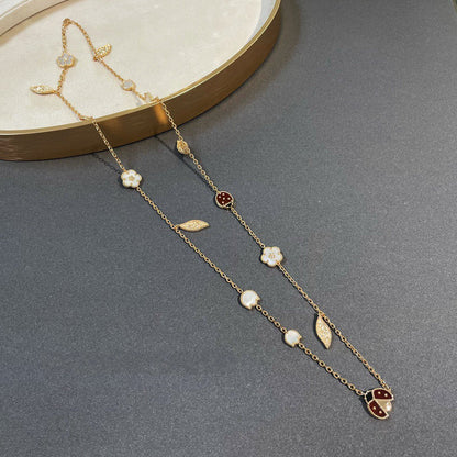 [Clover Jewels]LUCKY SPRING 15 MOTIFS GOLD NECKLACE