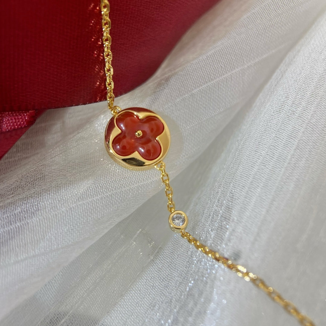 [Clover Jewels]SUN PEDANT CARNELIAN BRACELET