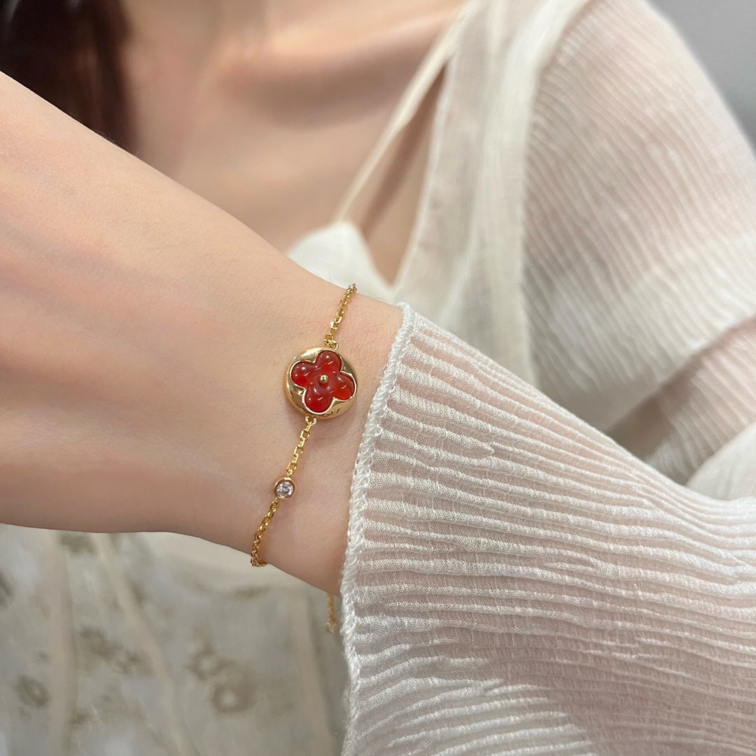 [Clover Jewels]SUN PEDANT CARNELIAN BRACELET